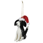 Santa Puppy Ornament Set of 3