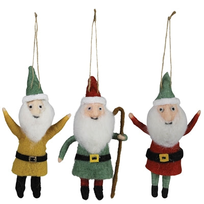 Gnome Ornament Set of 3