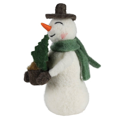 Snowman Sculpture Set of 2