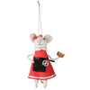 Hairdresser Mouse Ornament Set of 3