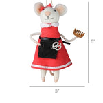 Hairdresser Mouse Ornament Set of 3