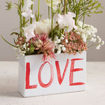 Painted Love Planter Set of 2