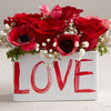 Painted Love Planter Set of 2