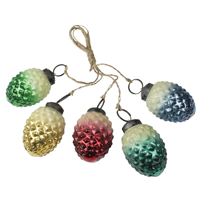 Pinecone Ornament Set of 5