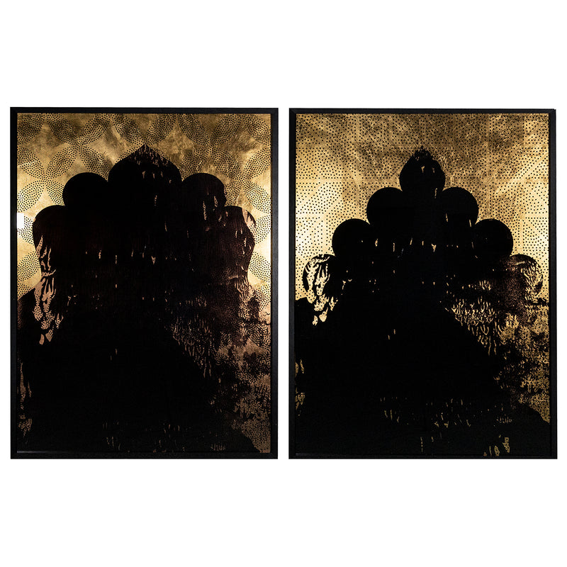 Sunpan Exotic Nights Wall Art Set Of 2 - Final Sale