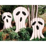 Ghosts Corrugated Yard Art Set of 3