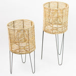 Round Seagrass Planter Set of 2