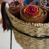 Woven Seagrass Storage Basket With Stand