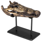 Noir Alligator on Stand