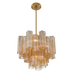 Crystorama Addis 4-Light Chandelier Aged Brass