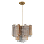 Crystorama Addis 4-Light Chandelier Aged Brass