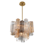 Crystorama Addis 4-Light Chandelier Aged Brass