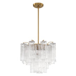 Crystorama Addis 4-Light Chandelier Aged Brass