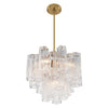 Crystorama Addis 4-Light Chandelier Aged Brass