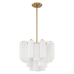 Crystorama Addis 4-Light Chandelier Aged Brass