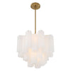 Crystorama Addis 4-Light Chandelier Aged Brass