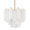 Crystorama Addis 4-Light Chandelier Aged Brass