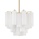 Crystorama Addis 4-Light Chandelier Aged Brass