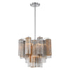 Crystorama Addis 4-Light Chandelier Polished Chrome