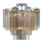 Crystorama Addis 4-Light Semi Flush Ceiling Mount Polished Chrome