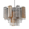 Crystorama Addis 4-Light Chandelier Polished Chrome