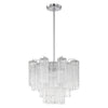 Crystorama Addis 4-Light Chandelier Polished Chrome