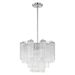 Crystorama Addis 4-Light Chandelier Polished Chrome