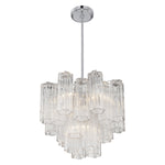 Crystorama Addis 4-Light Chandelier Polished Chrome