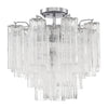 Crystorama Addis 4-Light Semi Flush Ceiling Mount Polished Chrome