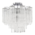 Crystorama Addis 4-Light Semi Flush Ceiling Mount Polished Chrome