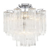 Crystorama Addis 4-Light Semi Flush Ceiling Mount Polished Chrome