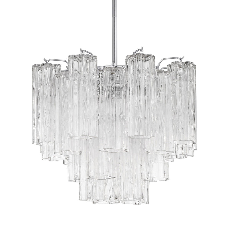 Crystorama Addis 4-Light Chandelier Polished Chrome