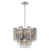 Crystorama Addis 4-Light Chandelier Polished Chrome