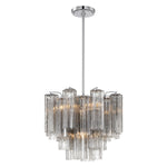 Crystorama Addis 4-Light Chandelier Polished Chrome