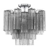 Crystorama Addis 4-Light Semi Flush Ceiling Mount Polished Chrome