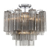 Crystorama Addis 4-Light Semi Flush Ceiling Mount Polished Chrome