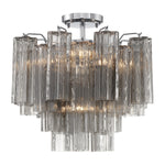 Crystorama Addis 4-Light Semi Flush Ceiling Mount Polished Chrome