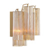 Crystorama Addis Wall Sconce Aged Brass