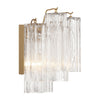 Crystorama Addis Wall Sconce Aged Brass