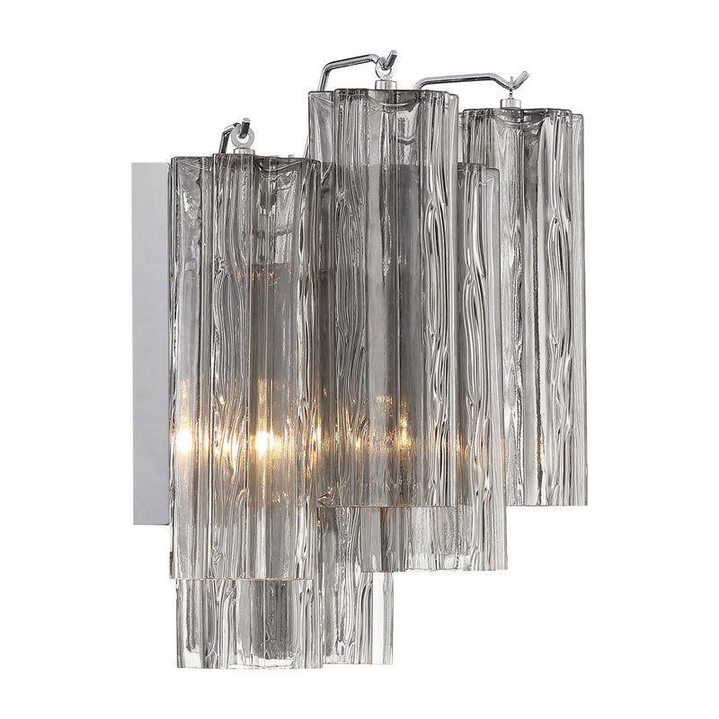 Crystorama Addis Wall Sconce Polished Chrome