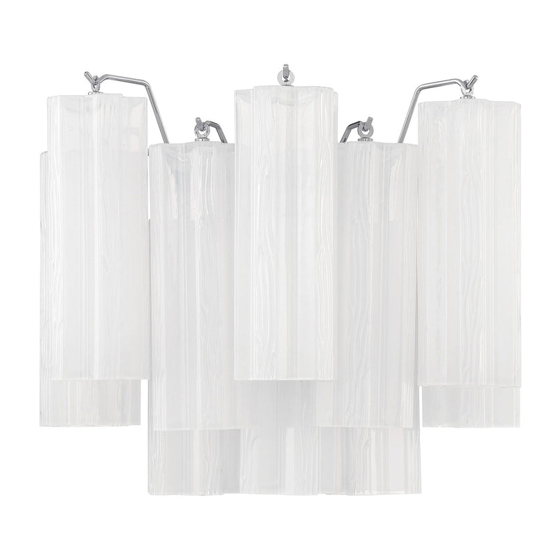 Crystorama Addis Wall Sconce Polished Chrome