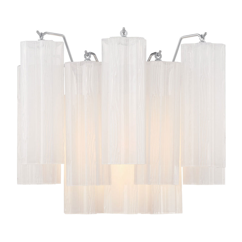 Crystorama Addis Wall Sconce Polished Chrome