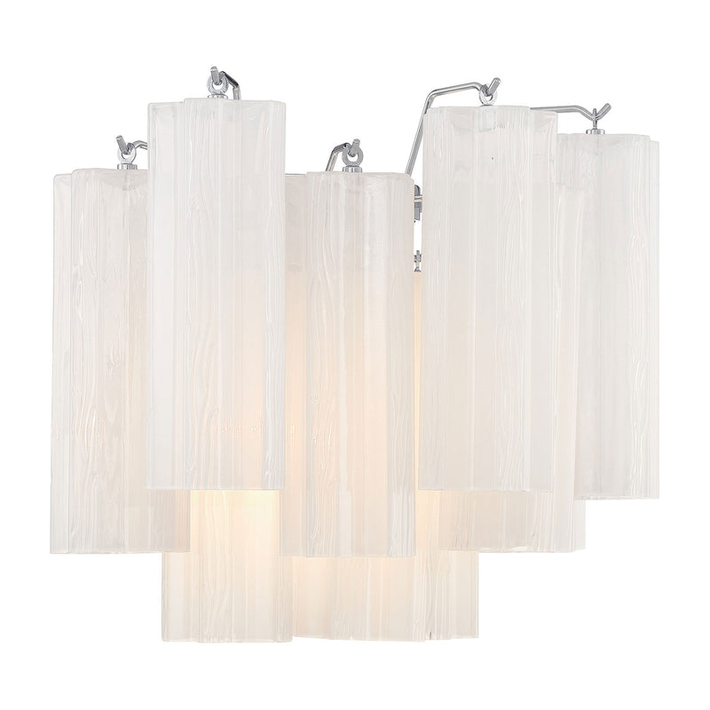 Crystorama Addis Wall Sconce Polished Chrome