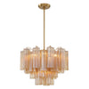 Crystorama Addis 6-Light Chandelier Aged Brass