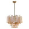 Crystorama Addis 6-Light Chandelier Aged Brass