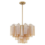 Crystorama Addis 6-Light Chandelier Aged Brass