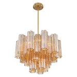 Crystorama Addis 6-Light Chandelier Aged Brass