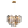 Crystorama Addis 6-Light Chandelier Aged Brass