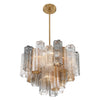 Crystorama Addis 6-Light Chandelier Aged Brass