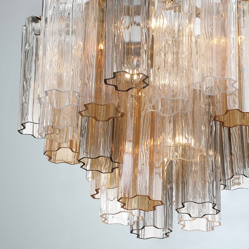 Crystorama Addis 6-Light Chandelier Aged Brass